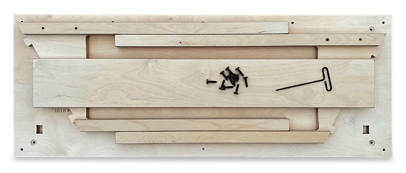 Flat pack reader rail shipping