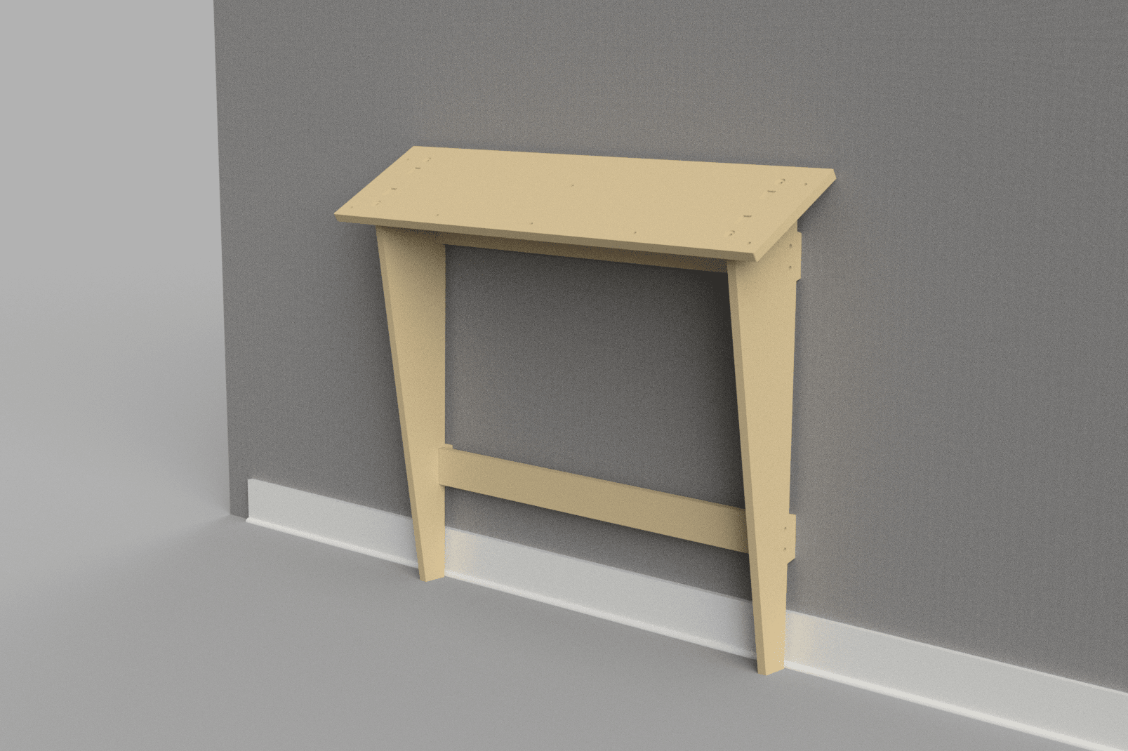 Upland flat pack wall rail