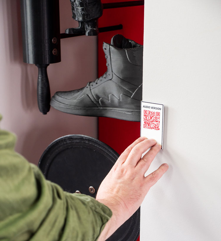 Pizza Hut Museum tactile library