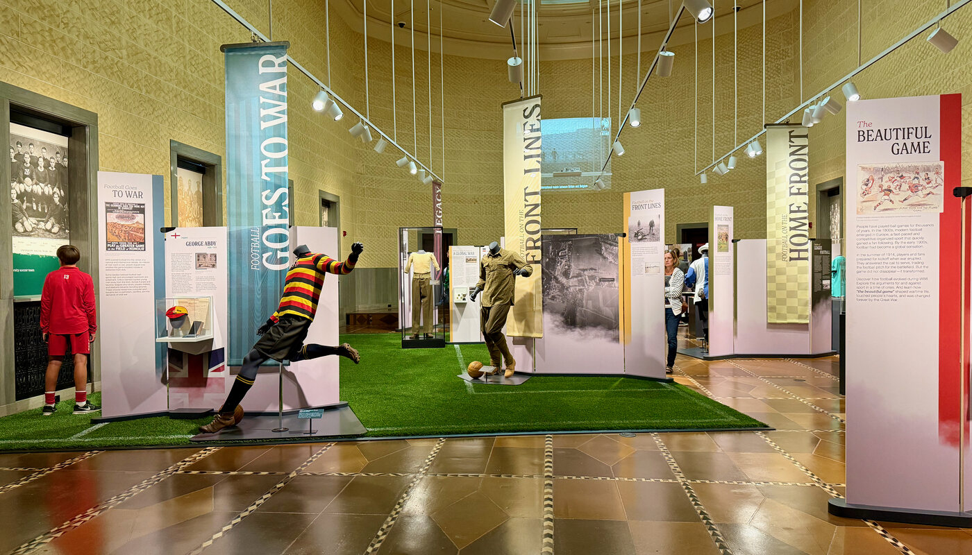 The Beautiful Game and the Great War exhibit at the National WWI Museum in Kansas City