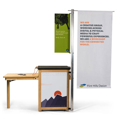 Upland StoryCart mobile interpretive cart for museums