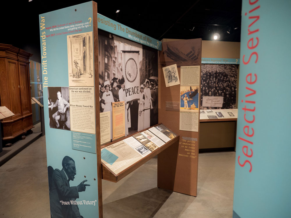 Hudson frameworks, in use in the exhibit 'Voices of Conscience'.