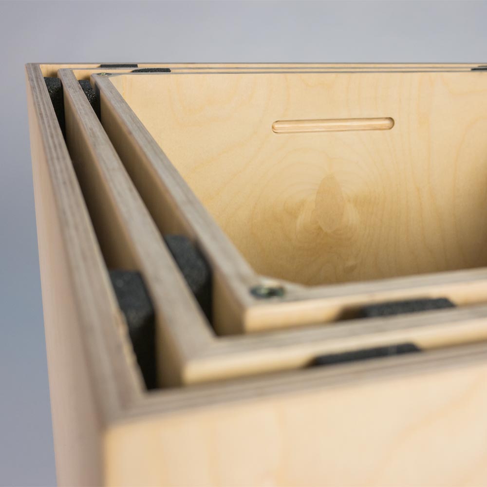 Nesting pedestals detail