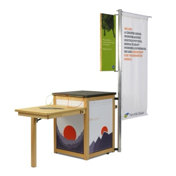 Upland® StoryCart in a museum gallery