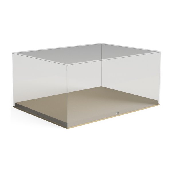 Upland tabletop display case with acrylic vitrine and baltic birch base