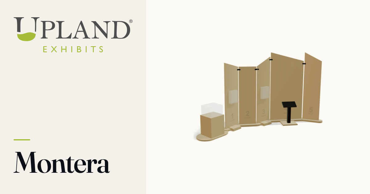 Upland Exhibits Montera Framework modular exhibit system