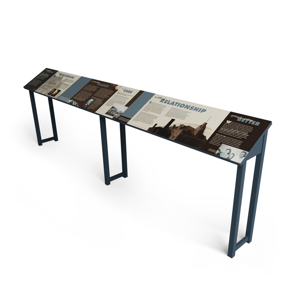 Outdoor Reader Rails Upland Modular Reader Rails - Upland Exhibits