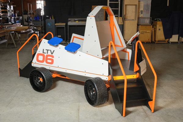 Lunar Rover designed for the Omaha Children's Museum provides an interactive play structure for their younger audience.
