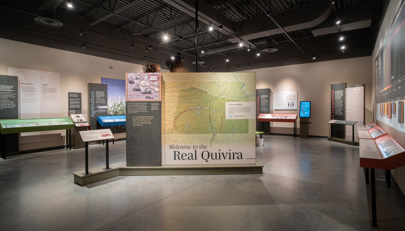 Welcome to the Real Quivira exhibit in McPherson, Kansas